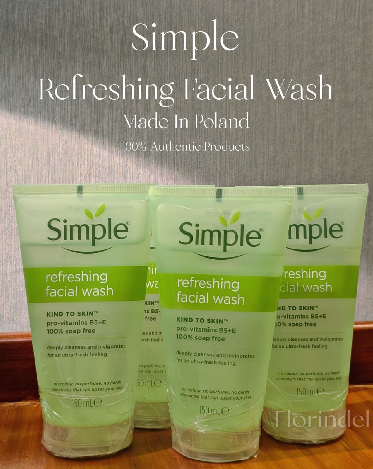 Simple Kind to Skin Refreshing Facial Gel Wash 150ml