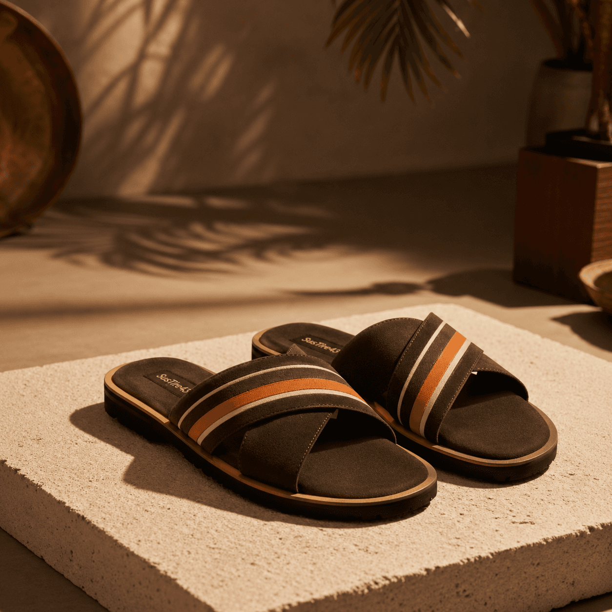 Mocha Cross Slides